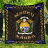 Nauru Polynesian Quilt Gold Love Style J11 Quilt  Quilt